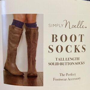 💐 Simply Noelle Boot Socks Indigo Blue